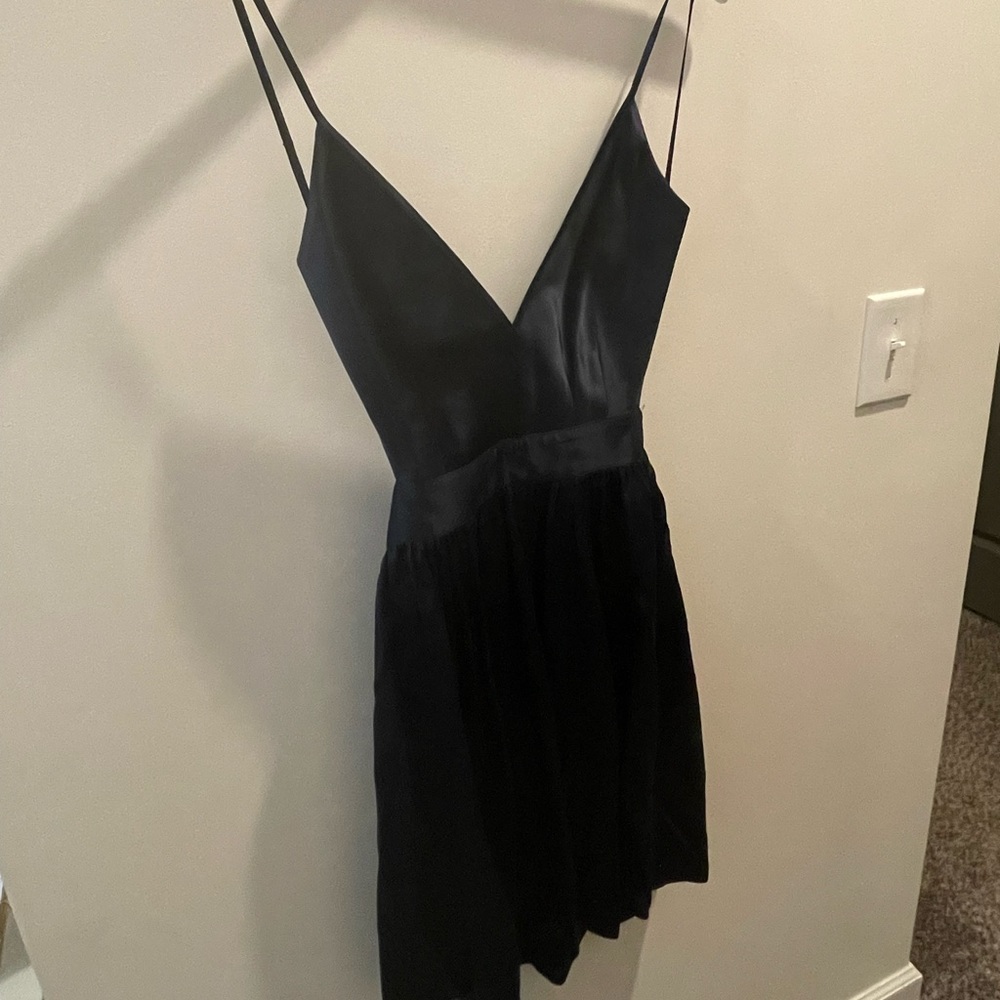 Contrarian Barbara Bibb dress in Navy, backless
